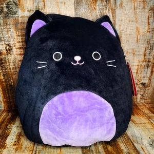 Squishmallows AUTUMN BLACK CAT Halloween Trick Or Treat Pail 2022 Candy Bag 12"
